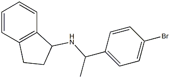 N-[1-(4-bromophenyl)ethyl]-2,3-dihydro-1H-inden-1-amine Structure