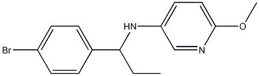 N-[1-(4-bromophenyl)propyl]-6-methoxypyridin-3-amine Structure