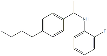 N-[1-(4-butylphenyl)ethyl]-2-fluoroaniline 구조식 이미지