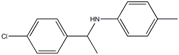 N-[1-(4-chlorophenyl)ethyl]-4-methylaniline 구조식 이미지