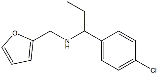 N-[1-(4-chlorophenyl)propyl]-N-(2-furylmethyl)amine Structure