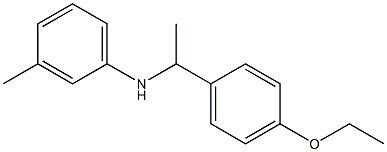 N-[1-(4-ethoxyphenyl)ethyl]-3-methylaniline Structure