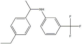 N-[1-(4-ethylphenyl)ethyl]-3-(trifluoromethyl)aniline 구조식 이미지