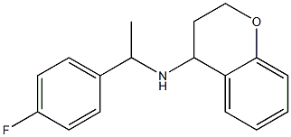 N-[1-(4-fluorophenyl)ethyl]-3,4-dihydro-2H-1-benzopyran-4-amine Structure