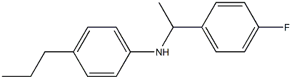 N-[1-(4-fluorophenyl)ethyl]-4-propylaniline Structure