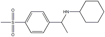 N-[1-(4-methanesulfonylphenyl)ethyl]cyclohexanamine Structure