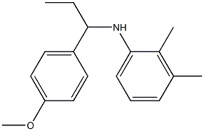 N-[1-(4-methoxyphenyl)propyl]-2,3-dimethylaniline Structure