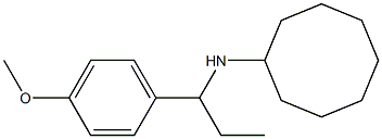 N-[1-(4-methoxyphenyl)propyl]cyclooctanamine Structure