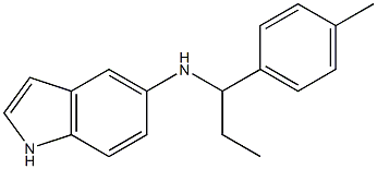 N-[1-(4-methylphenyl)propyl]-1H-indol-5-amine 구조식 이미지