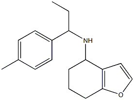 N-[1-(4-methylphenyl)propyl]-4,5,6,7-tetrahydro-1-benzofuran-4-amine 구조식 이미지
