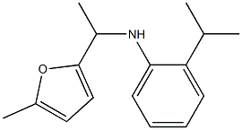 N-[1-(5-methylfuran-2-yl)ethyl]-2-(propan-2-yl)aniline 구조식 이미지