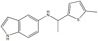 N-[1-(5-methylthiophen-2-yl)ethyl]-1H-indol-5-amine 구조식 이미지