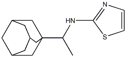 N-[1-(adamantan-1-yl)ethyl]-1,3-thiazol-2-amine 구조식 이미지