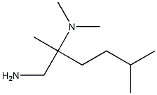 N-[1-(aminomethyl)-1,4-dimethylpentyl]-N,N-dimethylamine 구조식 이미지