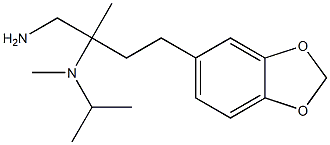 N-[1-(aminomethyl)-3-(1,3-benzodioxol-5-yl)-1-methylpropyl]-N-isopropyl-N-methylamine Structure