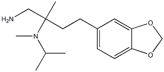 N-[1-(aminomethyl)-3-(1,3-benzodioxol-5-yl)-1-methylpropyl]-N-isopropyl-N-methylamine 구조식 이미지