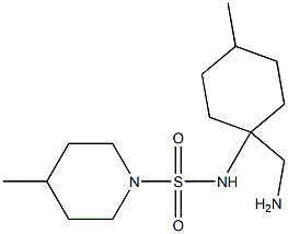 N-[1-(aminomethyl)-4-methylcyclohexyl]-4-methylpiperidine-1-sulfonamide Structure