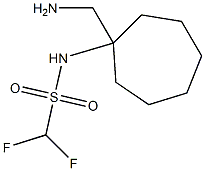 N-[1-(aminomethyl)cycloheptyl]difluoromethanesulfonamide Structure