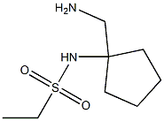 N-[1-(aminomethyl)cyclopentyl]ethane-1-sulfonamide Structure