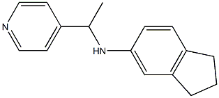 N-[1-(pyridin-4-yl)ethyl]-2,3-dihydro-1H-inden-5-amine Structure