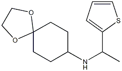 N-[1-(thiophen-2-yl)ethyl]-1,4-dioxaspiro[4.5]decan-8-amine Structure