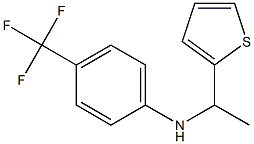 N-[1-(thiophen-2-yl)ethyl]-4-(trifluoromethyl)aniline Structure