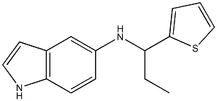 N-[1-(thiophen-2-yl)propyl]-1H-indol-5-amine Structure