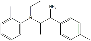 N-[1-amino-1-(4-methylphenyl)propan-2-yl]-N-ethyl-2-methylaniline Structure