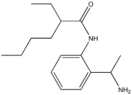 N-[2-(1-aminoethyl)phenyl]-2-ethylhexanamide 구조식 이미지