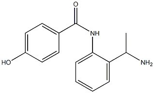 N-[2-(1-aminoethyl)phenyl]-4-hydroxybenzamide Structure