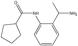 N-[2-(1-aminoethyl)phenyl]cyclopentanecarboxamide 구조식 이미지