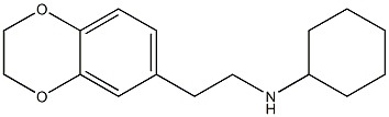 N-[2-(2,3-dihydro-1,4-benzodioxin-6-yl)ethyl]cyclohexanamine Structure