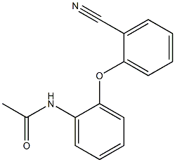 N-[2-(2-cyanophenoxy)phenyl]acetamide Structure