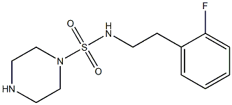 N-[2-(2-fluorophenyl)ethyl]piperazine-1-sulfonamide Structure