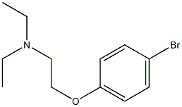 N-[2-(4-bromophenoxy)ethyl]-N,N-diethylamine 구조식 이미지