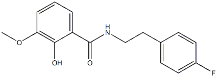 N-[2-(4-fluorophenyl)ethyl]-2-hydroxy-3-methoxybenzamide Structure