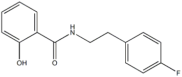 N-[2-(4-fluorophenyl)ethyl]-2-hydroxybenzamide 구조식 이미지