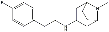 N-[2-(4-fluorophenyl)ethyl]-8-methyl-8-azabicyclo[3.2.1]octan-3-amine 구조식 이미지