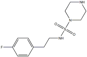 N-[2-(4-fluorophenyl)ethyl]piperazine-1-sulfonamide 구조식 이미지