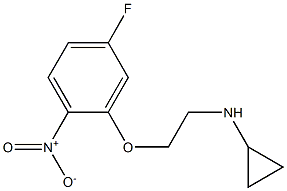 N-[2-(5-fluoro-2-nitrophenoxy)ethyl]cyclopropanamine Structure