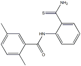 N-[2-(aminocarbonothioyl)phenyl]-2,5-dimethylbenzamide Structure