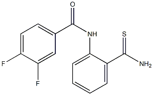 N-[2-(aminocarbonothioyl)phenyl]-3,4-difluorobenzamide Structure