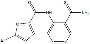 N-[2-(aminocarbonothioyl)phenyl]-5-bromo-2-furamide Structure