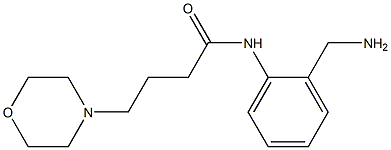 N-[2-(aminomethyl)phenyl]-4-morpholin-4-ylbutanamide 구조식 이미지