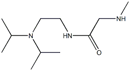 N-[2-(diisopropylamino)ethyl]-2-(methylamino)acetamide Structure