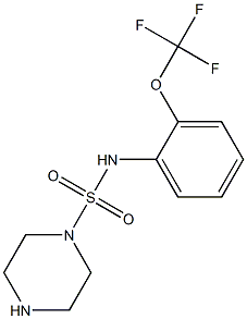 N-[2-(trifluoromethoxy)phenyl]piperazine-1-sulfonamide Structure