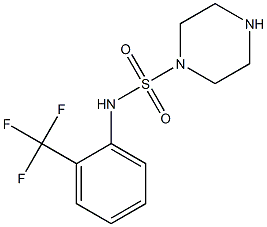 N-[2-(trifluoromethyl)phenyl]piperazine-1-sulfonamide Structure