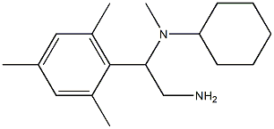 N-[2-amino-1-(2,4,6-trimethylphenyl)ethyl]-N-methylcyclohexanamine Structure