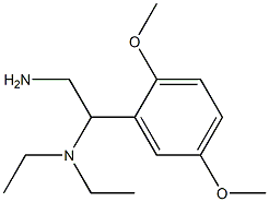 N-[2-amino-1-(2,5-dimethoxyphenyl)ethyl]-N,N-diethylamine 구조식 이미지