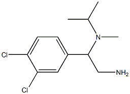 N-[2-amino-1-(3,4-dichlorophenyl)ethyl]-N-isopropyl-N-methylamine 구조식 이미지